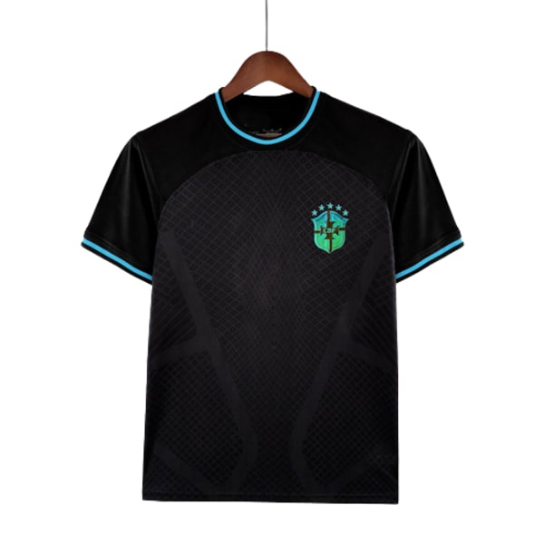 2022 Brasilien svart specialutgåva blå märke anpassad tröja träningsdräkt kortärmad tröja T-shirt Carrick NO.16 Carrick NO.16 L