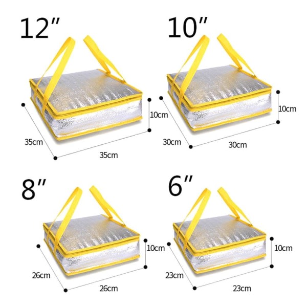 Pizza Leveransväska Isoleringsväska Kylväska 12 tum