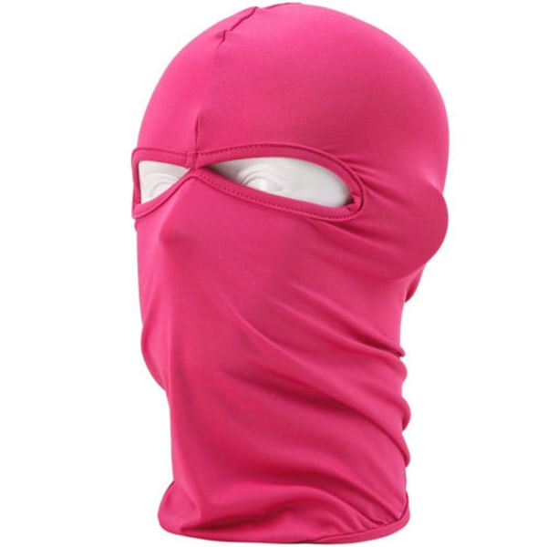 Vinter Full Face Varm Mask Utomhus Cykling Vindskydd rose red