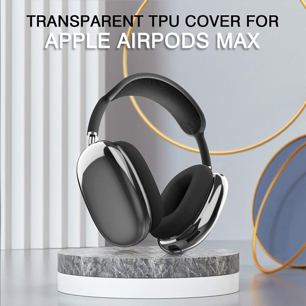 Skyddande skal för hörlurar 1 par AirPods Max Transparent Gennemsigtig