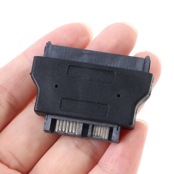 SATA 22-pin til 13-pin Slimline SATA-adapter 7+15 hunn