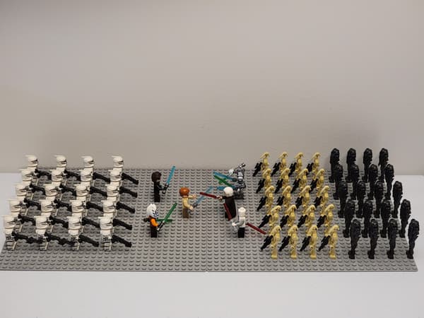 Star Wars Phase 1 Clone Trooper vs. Battle Droid Byggesæt - 66 Dele