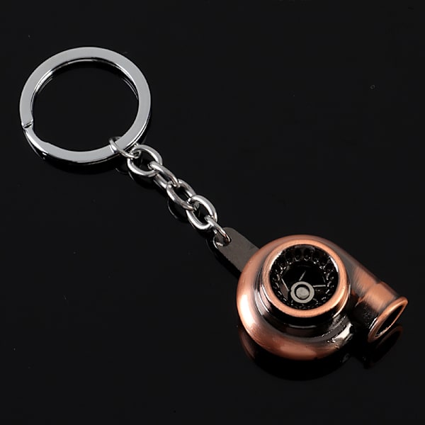 2 stk Mini Turbo Nøkkelring Svirrende Turbin Nøkkelring Red Bronze