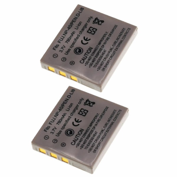 2x D-li8  Batteri D-li95 Kompatibel Pentax Optio A20 A30 S4i S5i S7 T20 W20