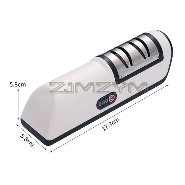 Electric Sharpener, Fully Automatic Handheld Sharpener, Fast and Efficient Kitchen Gadget with USB Charging-FY- black