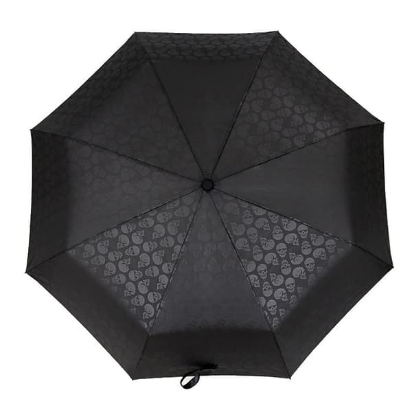 105CM 3-fold Creative Skull Håndtak Automatisk Stor Paraply-FY-