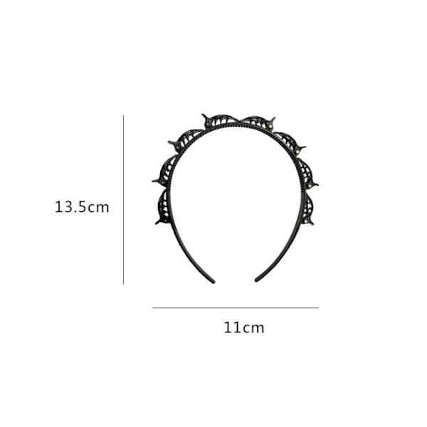 Huvudbandsclips, 2 st vridbara hårklämmor, hårspännen, hårtillbehör, frisyrer för män och kvinnor
