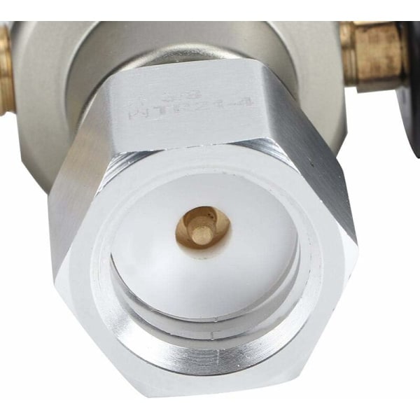 CO2-trykkregulator, 2 i 1 Mini CO2-gassregulator Sodatrykkmåler med 3/8in til TR21.4-adapter for Sodastream