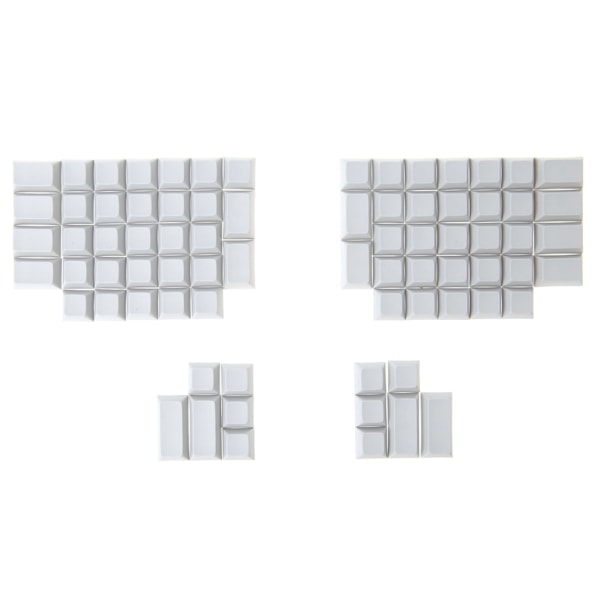 76 st PBT Blank Keycap DSA Profil Gaming Keycap Ergodox för Key Button Keyc Vit