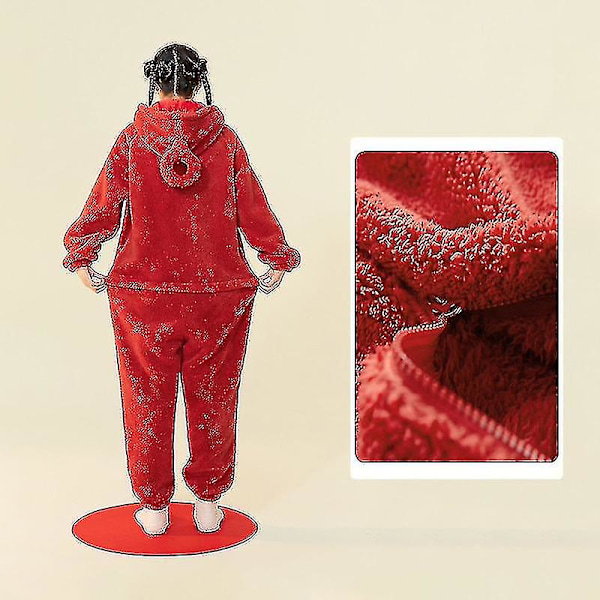 Søt Pyjamas Jul Cosplay Kostyme Unisex Voksen Hjemmekler Lala Tinky Winky Kostymer Onesies Pyjamas Jumpsuit Festklær Grønn XL Gul Yellow XL
