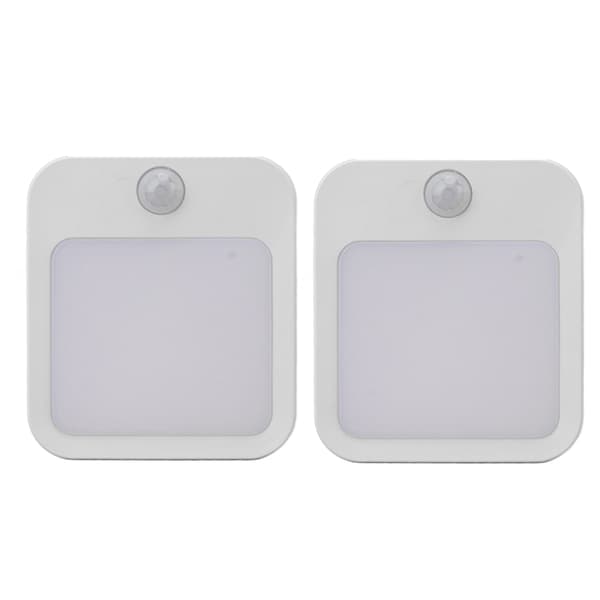 2-pack Motion Sensor Night Lights, Mini Warm White LED Night Light with Adjustable Brightness, EU Plug 110-220V-FY-