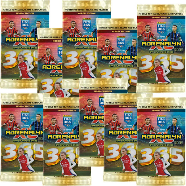 Fotbollskort - 10st Paket Panini FIFA 365 Nordic Edition 2025