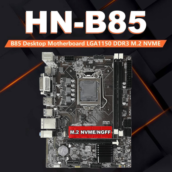 B85 Desktop Motherboard Lga1150 Ddr3 M.2 Nvme Dvi Vga Hd For 4th I7 I5 I3 1150 Cpu Hnb85 Gaming Mot