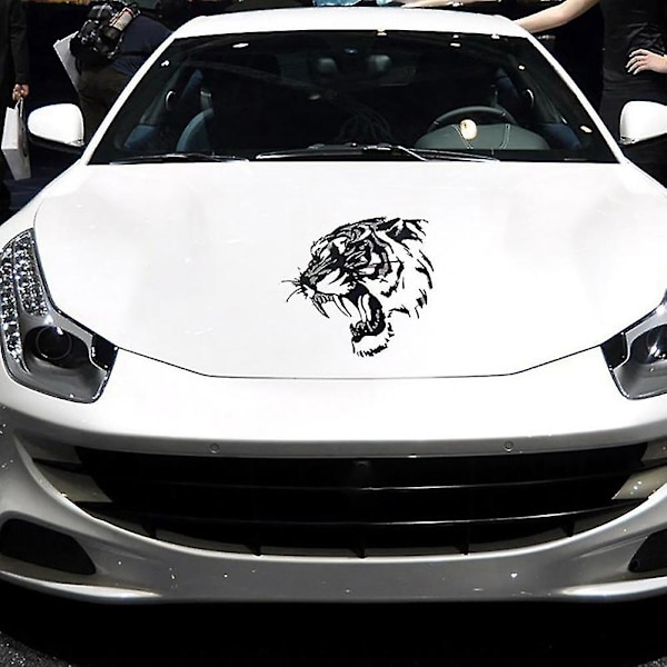 Vild tiger rovdjur dekal i bilhuv vinyldekaler dekaler djurdekor (FMY)