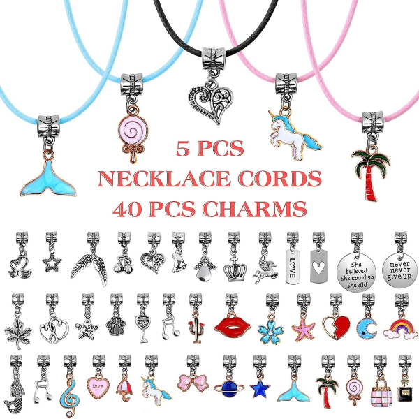 150 stk Charms Armbåndssett Charms Armbånd Smykkeproduksjonssett med perler Armbånd Charms Halskjede DIY Håndverk Gaver