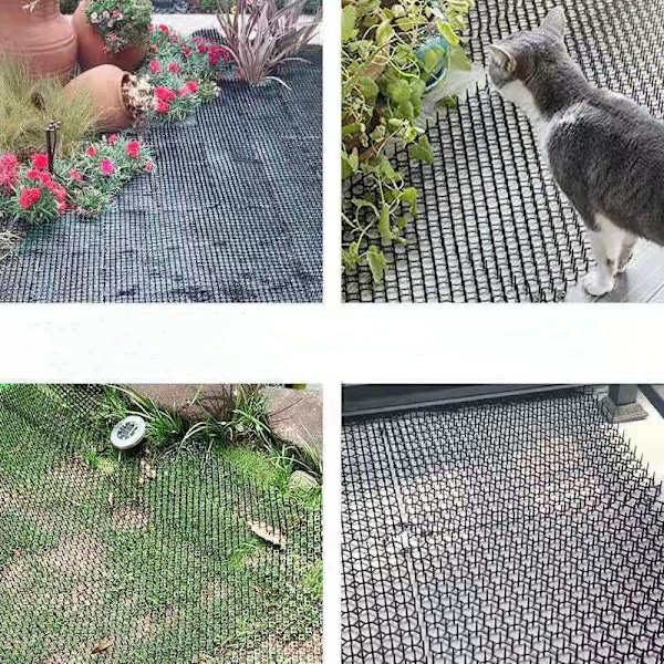 Plastnät mot katter, avskräckande artefakt för krukväxter, anti-kattnät, fågelavvisande spik 2pcs