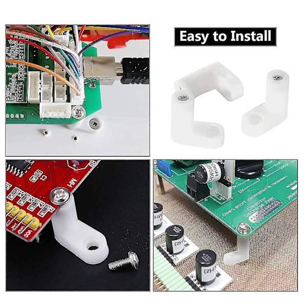 40 stk PCB-kort monteringsføtter, med skruer, PCB-pakningssett, egnet for Ade Game Board Console