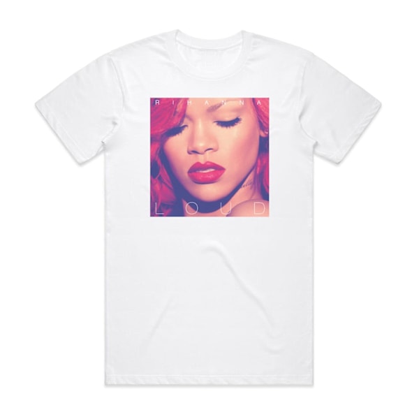 Rihanna Loud 2 Album Cover T-Shirt Hvid XL