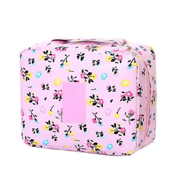 Oxford Patterned Multifunctiona Multiple Pockets Portable Large Capacity Cosmetic Bags