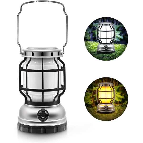 Portable and Rechargeable LED Solar Lantern with Power Bank, Outdoor Lighting, Ideal for Camping or Tent