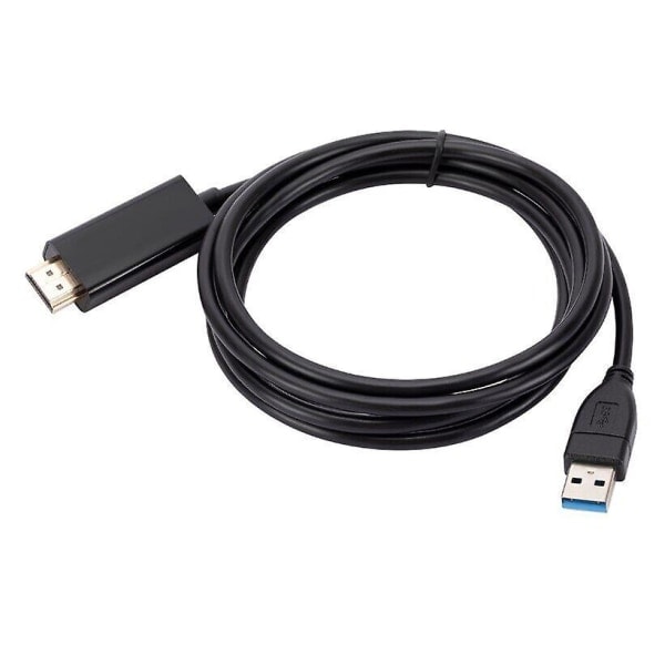 1,8 m USB till HDMI-adapterkabel USB 2.0 typ A hane till HDMI hane-omvandlare