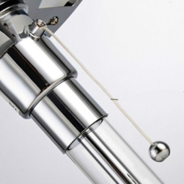 Nordisk Sengelampe LED Bordlampe Designer Bauhaus Lampe Enkel Glas Sølv Base Silver Base EU PLUG