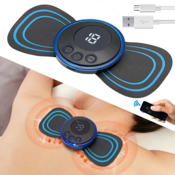 Rygmassage Nakkemassage Axelmassage - Trådløs Massage blu