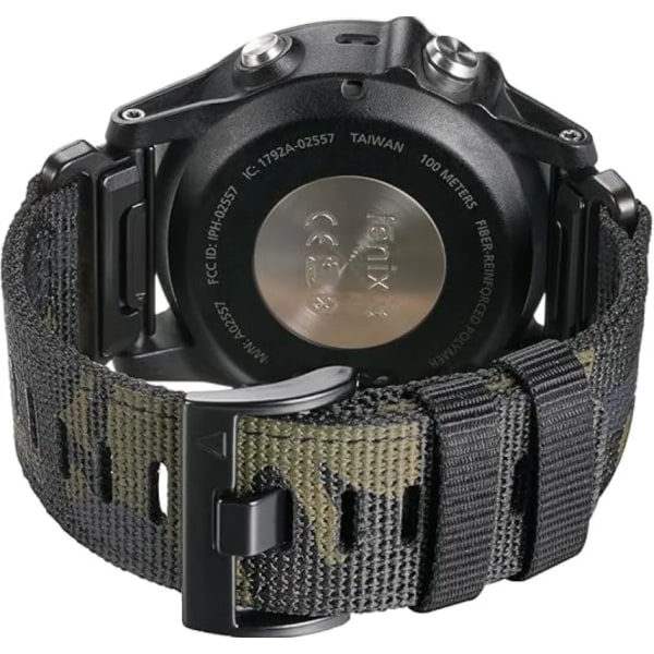 22 26 mm Nylon Militär rem För GARMIN FENIX7 7X PRO 6 6X Mjuk slitstark remkropp För 965 Instinktiv ersättnings Terrain camouflage