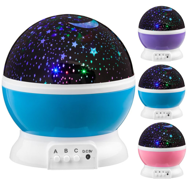 LED Starlight, 360° Starlight Projector Stars sleep aid baby night light for children - blue