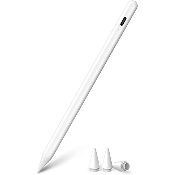 Styluspen til iPad 2018-2023, Palm Rejection/Tiltfølsomhed/Magnetisk iPad-pen