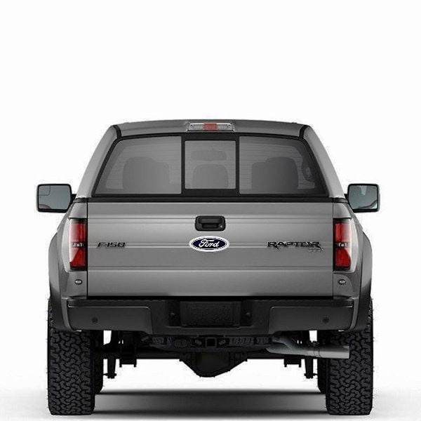 4D LED-logolys til Ford, for og bag Rød Red 14.5cmby5.6cm