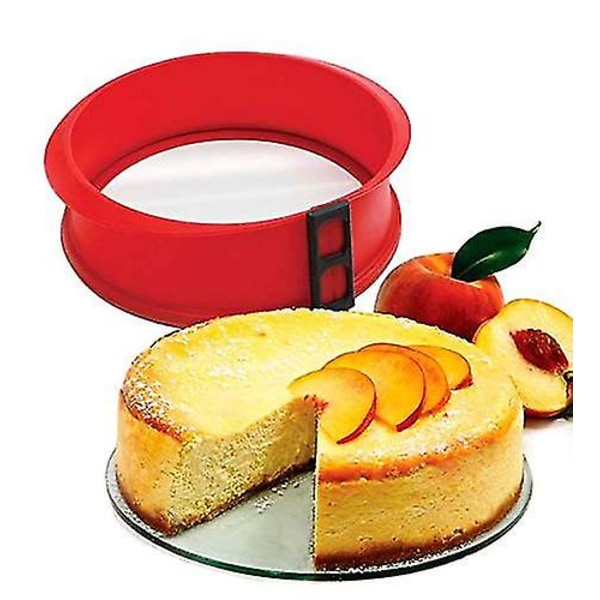 Springform - Ostekake Vannbad - Kakeform 10\" Rund - Springform Til Baking - Non-stick Avtakbar Herdet Glassbunn, Lekkasikkert & Giftfritt