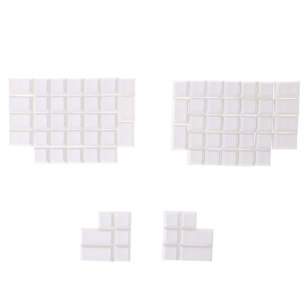 76 st PBT Blank Keycap DSA Profil Gaming Keycap Ergodox för Key Button Keyc Vit