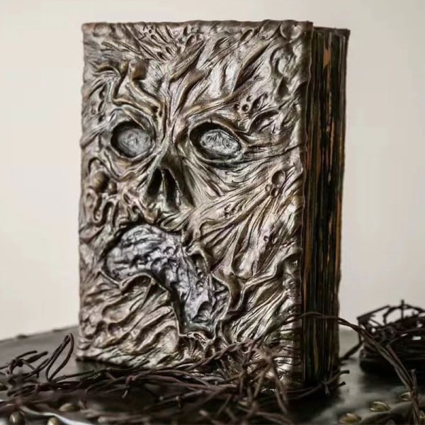 Necronomicon Summon Book Altar Ceremoni Prop Svart