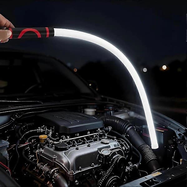 2-pack Flexible LED Light Strip, Bendable Rechargeable Work Light with High Lumen, 3 Brightness Modes, Hands-Free for Car Workshop