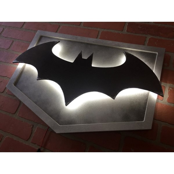 Batman LED-yövalo Supersankari 3D-seinälamppu Tunnelma Logovalo Koti Dekoraatio Yöpöytälamppu