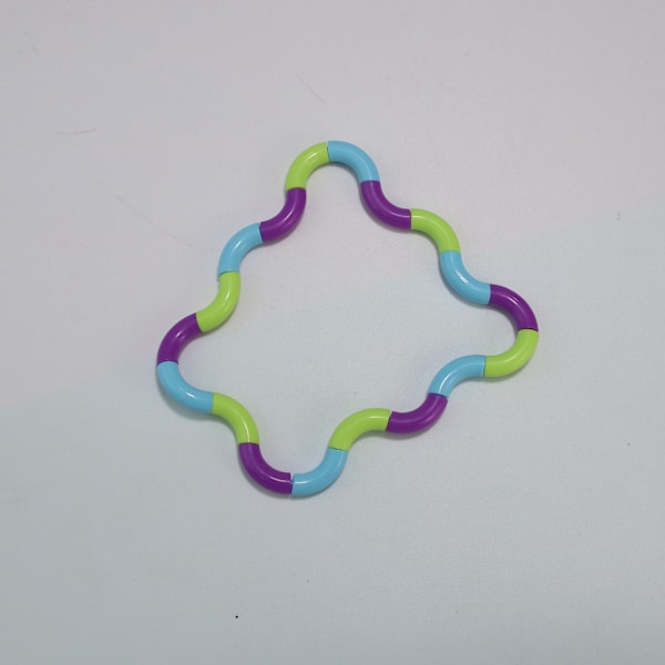 2 Pak Tangle Twist Fidget Legetøj/Sanse Legetøj Multifarvet