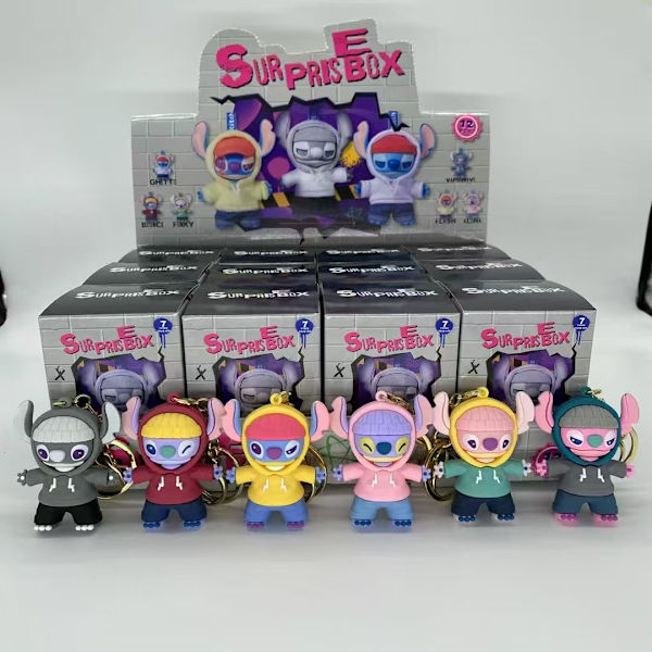 Stitch Must Eat-serien Stitch Blind Box Docka (Slumpmässig) -PO-