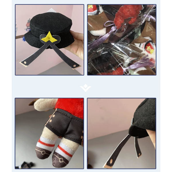 Hu Tao Genshin Impact Plyschdocka, Hu Tao Animefigur Plysch