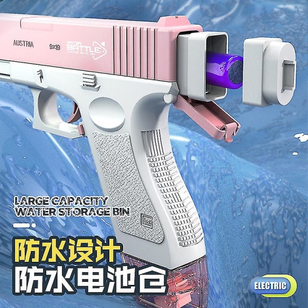 Elektrisk Glock Pistol Vannpistol Skyteleke Automatisk Style 4