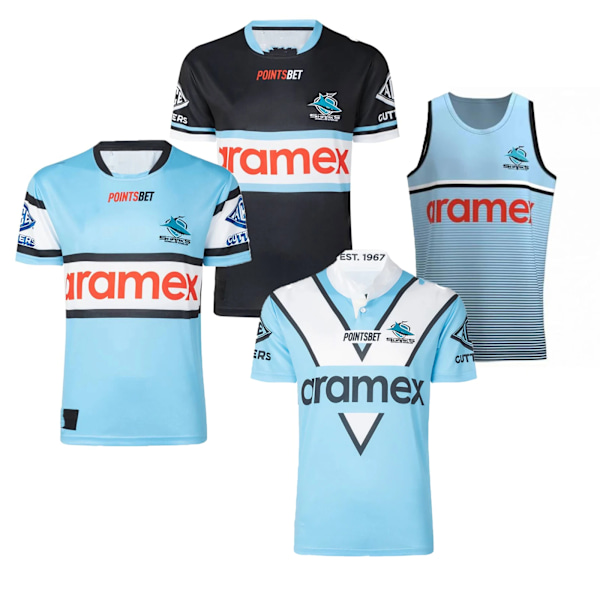 2023 Cronulla-Sutherland Sharks Retro Hjemme/Udetrøje til Mænd Heritage Home Home S