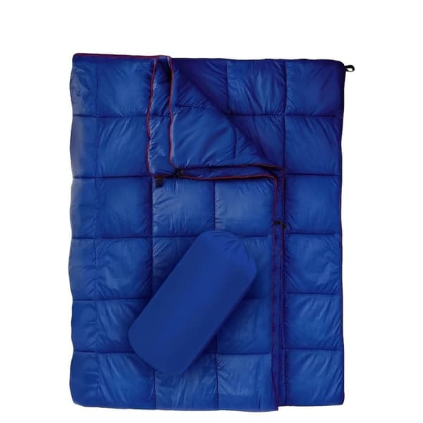 Nylon Campingtæppe Picnictæppe Udendørs Sjal Kappe Blue