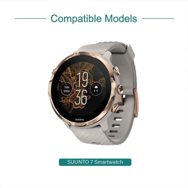 INF Magnetisk USB-oplader til Suunto 7 Smartwatch
