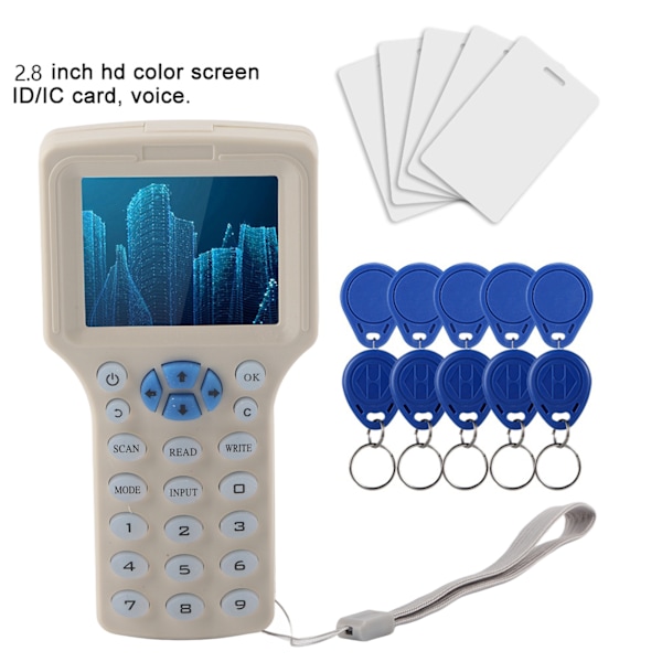 Multifrekvens RFID ID-kort Accesskontroll Kopieringsmaskin Läsare Kit