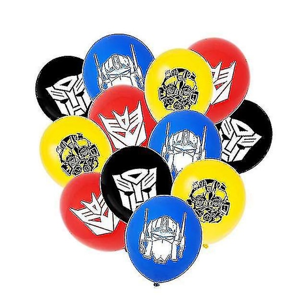 Transformers Barn Festtilbehør Optimus Prime Bumblebee Robot Fødselsdagsdekoration Nummer Ballon Banner Engangs Tallerken Kopper (FMY) 10pcs cups