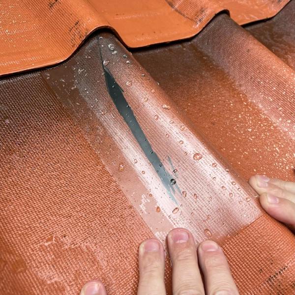 Vedenpitävä telttakorjausteippi, näkymätön läpinäkyvä vahva teippi 5m pinnoitetuille teltoille -KK