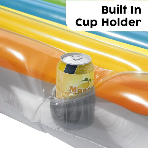 Bestway - Cool Comfort Uppblåsbar Säng, Seaside Leksak, 161 x 84 cm (Blå) -PO-