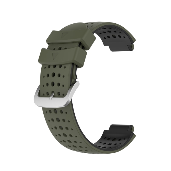 Silikonklockarmband för Garmin Forerunner 220, 230, 235, 630, 620, 735XT, Approach Grön Grøn