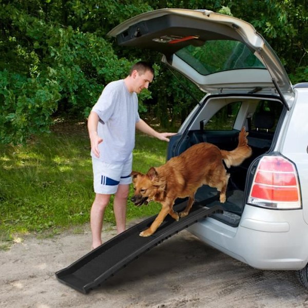 Fällbar Hundramp - XMTECH - Halkskydd - 156 x 40 x 9 cm - Max belastning 90 kg