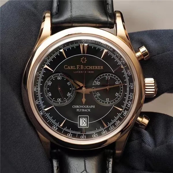Carl F. Bucherer Herreure Lyxmærke Kvarts Armbåndsur Automatisk Bevægelsegaver Vandafvisende ur til mænd white